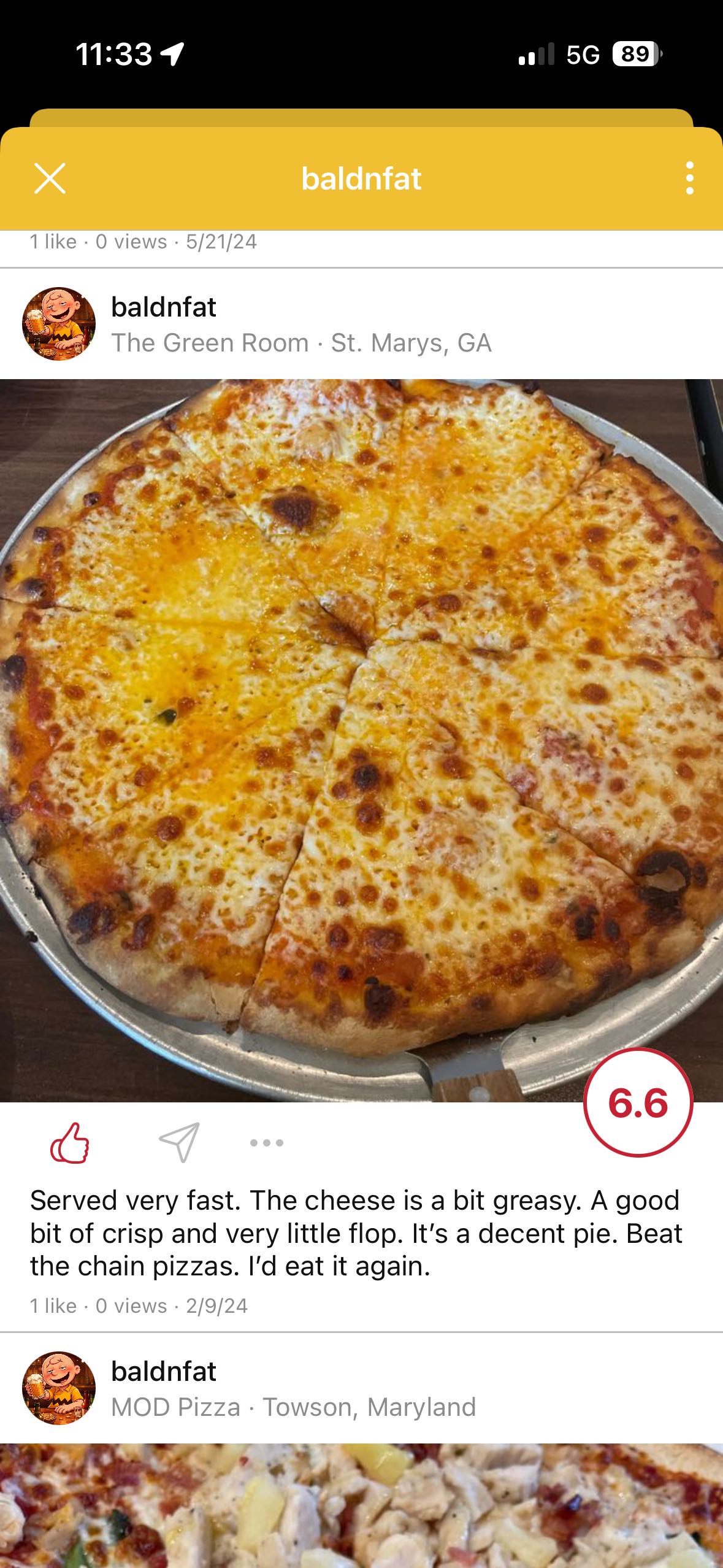 Pizza Review