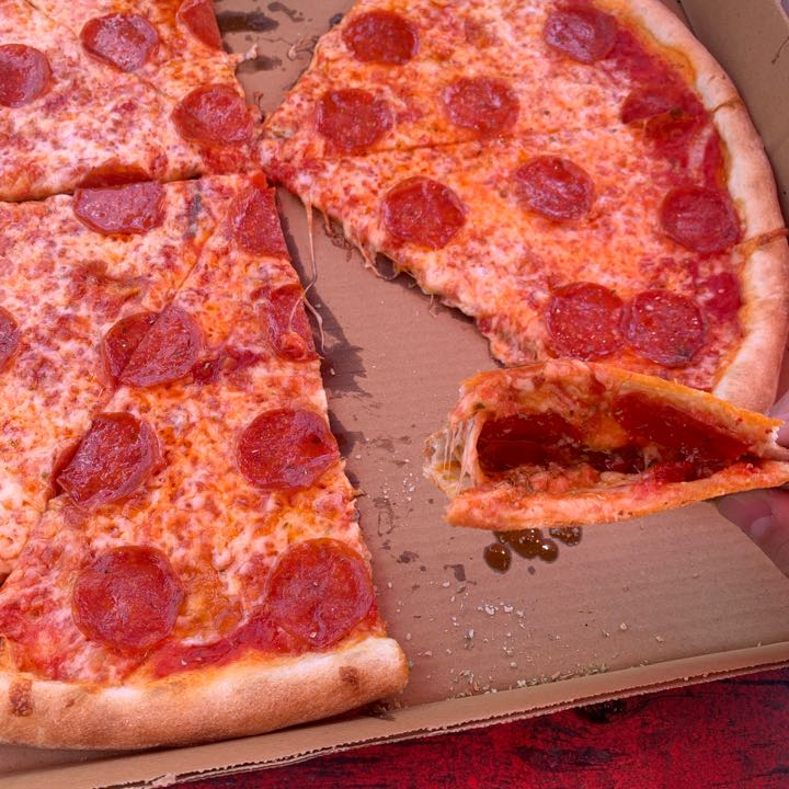 aj.romer's Pizza Review at Santoro's Pizzeria One Bite