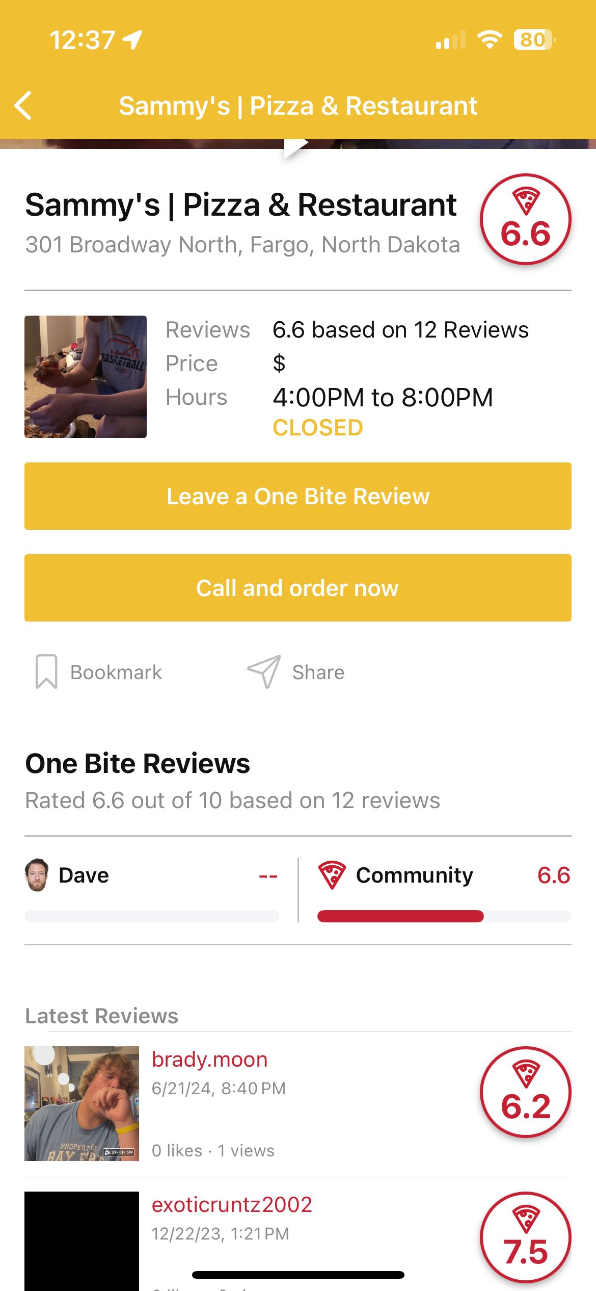 Pizza Review
