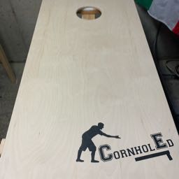 cornholed on One Bite Pizza App